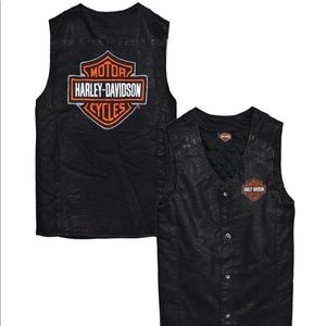 NWOT- Harley-Davidson Boys Bar & Shield Biker Vest